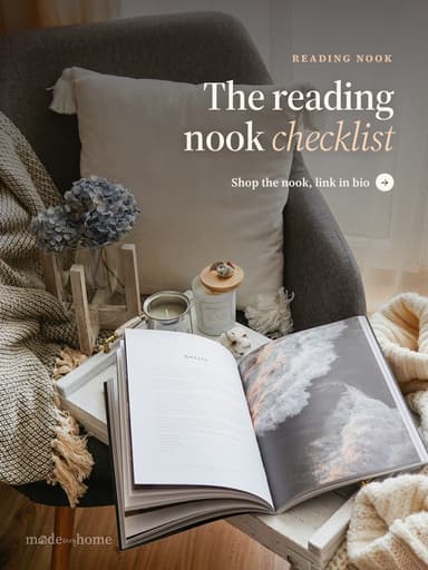 open book beside throw pillow