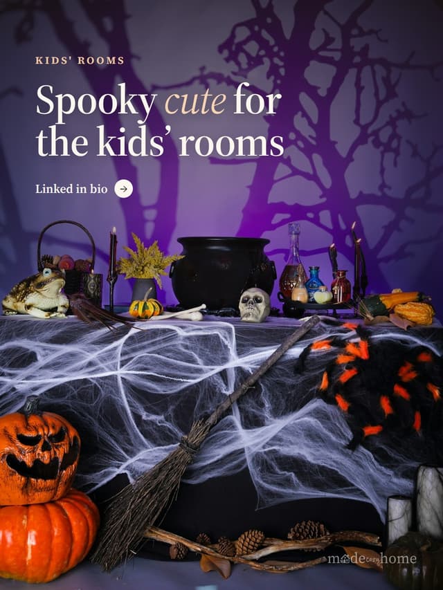 A table topped with lots of halloween de