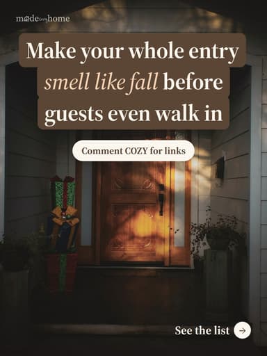Make your whole entry smell like fall before guests even walk in