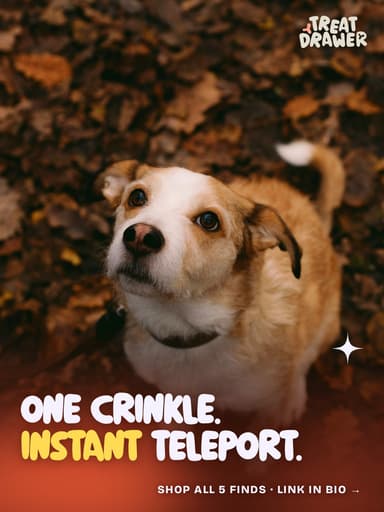 One crinkle. Instant teleport.