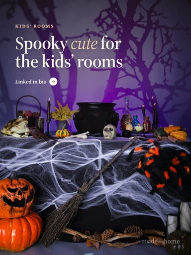 A table topped with lots of halloween de