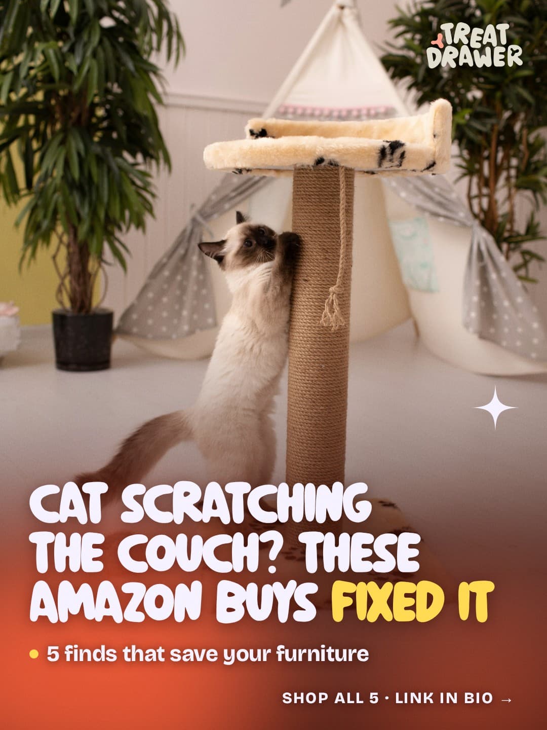 Cat scratching the couch? These Amazon buys fixed it